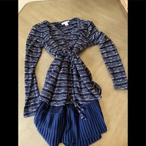 Motherhood maternity tie wrap sweater size size small